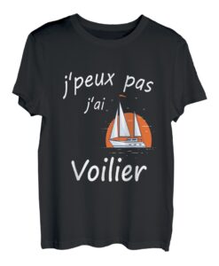 Geschenkidee Marin Humor Ich kann nicht j ai Segelboot T-Shirt