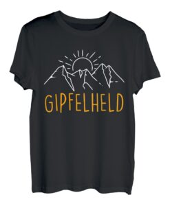 Gipfelheld Bergsteiger klettern Gipfelsport Berge Männer T-Shirt