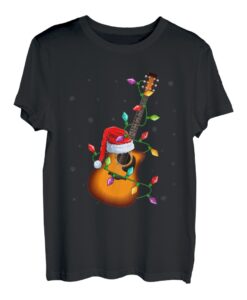 Gitarren-Weihnachtsmannmütze Rentier Gitarrenliebhaber Weihnachten T-Shirt