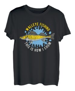 Glasaugenbarsch Zander Angler Angeln Walleye Fishing T-Shirt