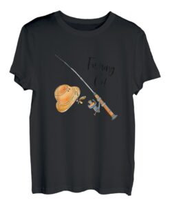 Go Fishing Mädchen Angel-Junge Angel-Liebhaber, niedlich, stilvolle Illustration, Hobby-Geschenk T-Shirt
