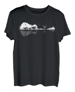 Golf-Gitarre, Sonnenuntergang, lustiges Golf-Outfit, Geschenke für Golf, Naturliebhaber T-Shirt