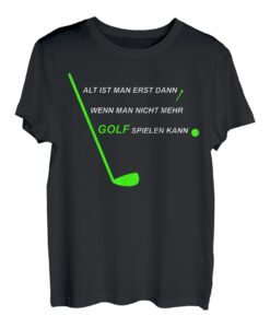 Golfer T-Shirt Rentner Golf Tee Golfschläger Golfball Spruch