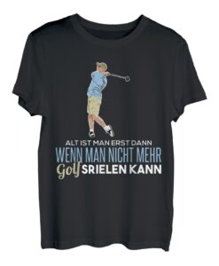 Golfer T-Shirt Rentner Golf Tee Golfschläger Golfball Spruch T-Shirt