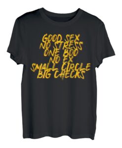 Good Sex No Stress One Boo No Ex Small Circle - Rückenmotiv T-Shirt