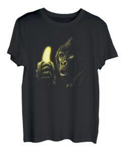 Gorilla Carrying Banane Lustiges Affenkostüm Wildtier T-Shirt