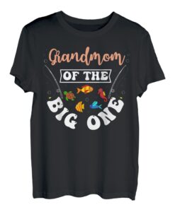 Grandmom Of The Big One Angeln, Geburtstagsparty, Geburtstag T-Shirt