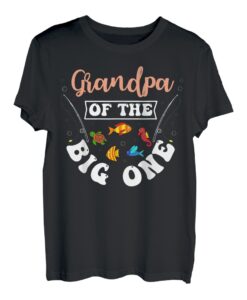 Grandpa Of The Big One Angeln, Geburtstagsparty, Geburtstag T-Shirt