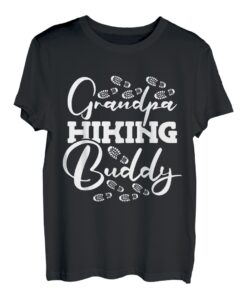 Grandpa Wandern Buddy Wandern Fußabdruck Bergwandern T-Shirt