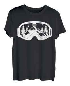 Graphic Hiker Skifahrer Reisende Berge Abenteurer Ski T-Shirt
