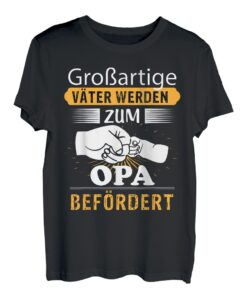 Großartige Väter werden zum Opa befördert Bester Papa Enkel T-Shirt