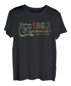 Guitar Lover 60 Year Old Gifts Vintage 1962 Limited Edition T-Shirt