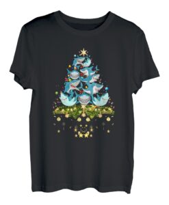 Hai Weihnachtsbaumlichter Holiday Shark Lover T-Shirt