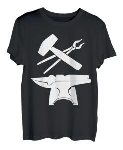 Hammer Amboss Zange Schmied Werkzeuge Geschenkidee T-Shirt