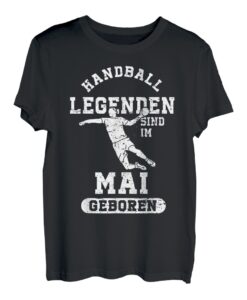 Handball Legenden sind im Mai geboren Jungs Geburtstag T-Shirt