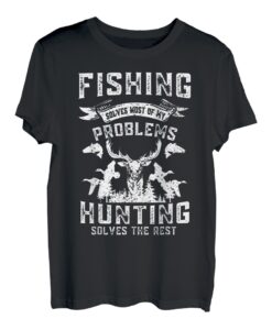 Hapfox Fishing löst die meisten meiner Probleme T-Shirt