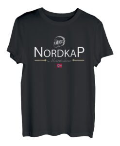 Hapfox Motorrad Norwegen Urlaub Motorradfahrer T-Shirt