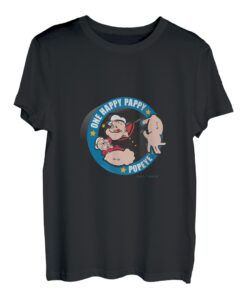 Hapfox "One Happy Pappy" 3D Vatertag - Geschenk für Papa T-Shirt
