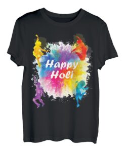 Happy Holi Festival Outfit für Indien Hindu-Frauen Kinder Männer T-Shirt