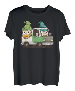 Happy St. Patricks Day Zwerge, die in einem LKW fahren T-Shirt
