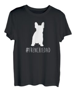 Hashtag Frenchie Dad T-Shirt. Französische Bulldogge Vater Shirt.