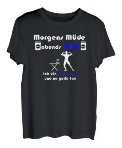 Haushalt Papa Homeoffice Morgens Müde Abends Blau Hausmann T-Shirt