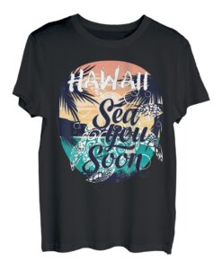 Hawaiian Turtle Matching Group für den Familienurlaub auf Hawaii 2023 T-Shirt