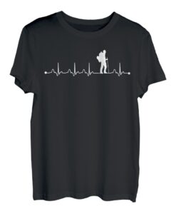 Heartbeat EKG-Shirt Bergsteigen Heartbeat Love T-Shirt