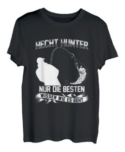 Hecht Hunter Fischen Angler Geschenk Angel Kleidung Angeln T-Shirt
