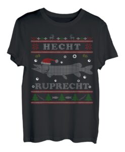 Hecht Ruprecht Lustige Angler Geschenke Weihnachten Angeln T-Shirt