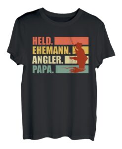 Held Ehemann Papa Angler Angelrute Fischer T-Shirt