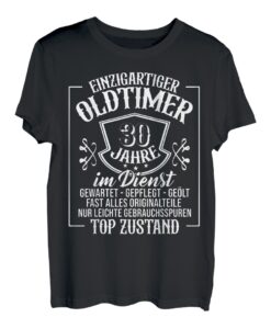Herren 30 jähriges Dienst-Jubiläum 30 Jahre Firma Firmenjubiläum T-Shirt