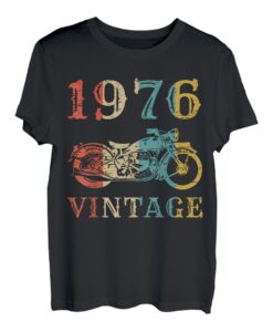 Herren 46 Geburtstag Motorrad Vintage Motorrad 1976 T-Shirt