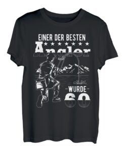 Herren 60 Geburtstag Angler Angeln Männer 60er 60 Jahre T-Shirt