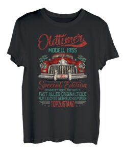 Herren 68. Geburtstag Shirt Opa Papa Jahrgang 1955 Vintage Oldtimer T-Shirt