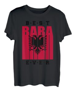 Herren Albanischer Papa Vatertag Albanien Flagge Shqiptar Baba T-Shirt