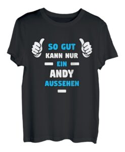 Herren ANDY TShirt Vorname Name Spruch Lustig Fun T-Shirt