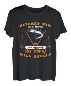 Herren Angeln Fischen Fischer Spruch Lustig - Reichet mir die Rute T-Shirt