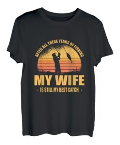 Herren Angeln - Fischer - mMeine Frau mein bester Fang T-Shirt