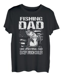 Herren Angeln-Vater wie ein normaler Vater nur cooler Fischer-Vater T-Shirt