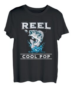 Herren Angelrolle Cool Pop Vatertag für Angler Papa T-Shirt
