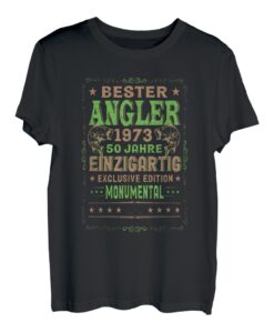 Herren Angler 1973 Angler 50 Geburtstag T-Shirt