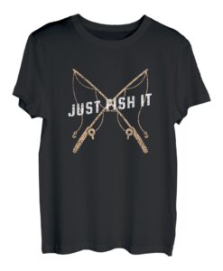 Herren Angler Fischer Papa just fish it T-Shirt | Shirt Geschenk T-Shirt