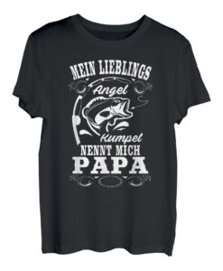 Herren Angler Mein Lieblings Angel Kumpel nennt mich Papa T-Shirt