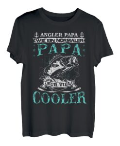 Herren Angler Papa Fischer Vater Papa Angeln Geburtstag Geschenk T-Shirt