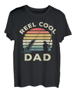 Herren Angler Papa Fliegenfischen Vater Forelle Angeln Vatertag T-Shirt