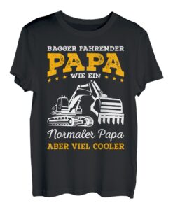 Herren Bagger fahrender Papa Baggerfahrer T-Shirt