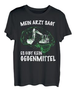Herren Baggerfahrer Geschenk Bagger Shirt Baggerführer Straßenbau