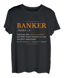 Herren Banker Definition T-Shirt - lustige Banker coole Idee T-Shirt