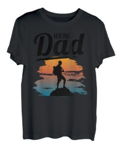 Herren Bergsteigen Outdoor Männer Wandern Wanderer Papa Vater T-Shirt